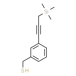 ChemSpider 2D Image | {3-[3-(Trimethylsilyl)-1-propyn-1-yl]phenyl}methanethiol | C13H18SSi