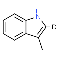 ChemSpider 2D Image | 2-deuterio-3-methyl-1H-indole | C9H8DN
