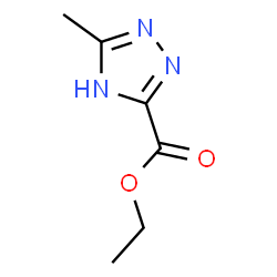 ChemSpider 2D Image | Ethyl 5-methyl-1H-1,2,4-triazole-3-carboxylate | C6H9N3O2