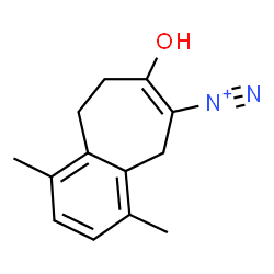 ChemSpider 2D Image | 7-Hydroxy-1,4-dimethyl-8,9-dihydro-5H-benzo[7]annulene-6-diazonium | C13H15N2O