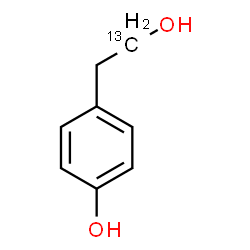 ChemSpider 2D Image | 4-[2-Hydroxy(2-~13~C)ethyl]phenol | C713CH10O2