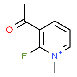 ChemSpider 2D Image | 3-Acetyl-2-fluoro-1-methylpyridinium | C8H9FNO