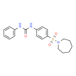 ChemSpider 2D Image | 1-[4-(1-Azepanylsulfonyl)phenyl]-3-phenylurea | C19H23N3O3S