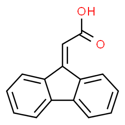 ChemSpider 2D Image | 9H-Fluoren-9-ylideneacetic acid | C15H10O2