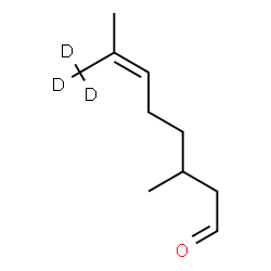 ChemSpider 2D Image | d3-Citronellal | C10H15D3O