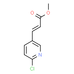 ChemSpider 2D Image | Methyl (2E)-3-(6-chloro-3-pyridinyl)acrylate | C9H8ClNO2