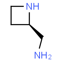 ChemSpider 2D Image | 1-[(2R)-2-Azetidinyl]methanamine | C4H10N2