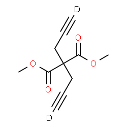 ChemSpider 2D Image | Dimethyl bis[(3-~2~H)-2-propyn-1-yl]malonate | C11H10D2O4