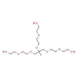 ChemSpider 2D Image | 8-[2-(2-Hydroxyethoxy)ethoxy]-8-methyl-3,6,10,13-tetraoxapentadecane-1,15-diol | C16H34O9