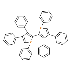 ChemSpider 2D Image | 1,1',3,3',4,4'-Hexaphenyl-1H,1'H-2,2'-biphosphole | C44H32P2