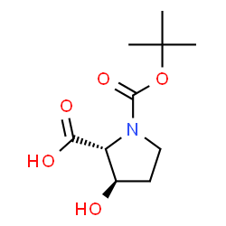 ChemSpider 2D Image | (3R)-3-Hydroxy-1-{[(2-methyl-2-propanyl)oxy]carbonyl}-D-proline | C10H17NO5