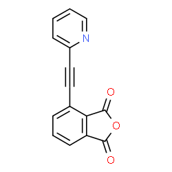 ChemSpider 2D Image | 4-(2-Pyridinylethynyl)-2-benzofuran-1,3-dione | C15H7NO3