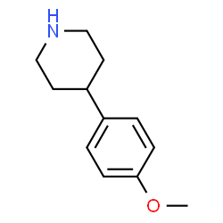 ChemSpider 2D Image | 4-(4-Methoxyphenyl)piperidine | C12H17NO