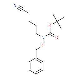 ChemSpider 2D Image | tert-Butyl (benzyloxy)(4-cyanobutyl)carbamate | C17H24N2O3