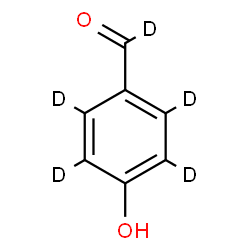 ChemSpider 2D Image | 4-Hydroxy(formyl-~2~H_5_)benzaldehyde | C7HD5O2