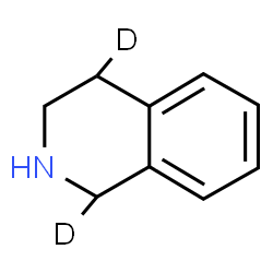 ChemSpider 2D Image | (1,4-~2~H_2_)-1,2,3,4-Tetrahydroisoquinoline | C9H9D2N