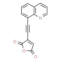 ChemSpider 2D Image | 3-(8-Quinolinylethynyl)-2,5-furandione | C15H7NO3