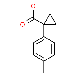 ChemSpider 2D Image | 1-(4-Methylphenyl)cyclopropanecarboxylic acid | C11H12O2