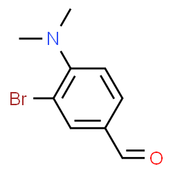 ChemSpider 2D Image | 3-Bromo-4-(dimethylamino)benzaldehyde | C9H10BrNO