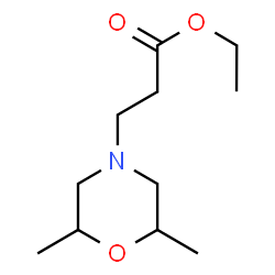 ChemSpider 2D Image | Ethyl 2,6-dimethyl-4-morpholinepropanoate | C11H21NO3
