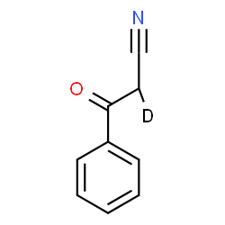 ChemSpider 2D Image | 3-Oxo-3-phenyl(2-~2~H_1_)propanenitrile | C9H6DNO