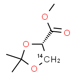 ChemSpider 2D Image | methyl (4R)-2,2-dimethyl-1,3-dioxolane-4-carboxylate | C614CH12O4
