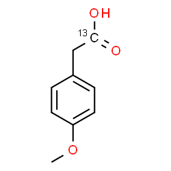 ChemSpider 2D Image | 2-(4-methoxyphenyl)acetic acid | C813CH10O3