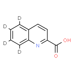 ChemSpider 2D Image | 5,6,7,8-tetradeuterioquinoline-2-carboxylic acid | C10H3D4NO2