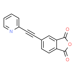 ChemSpider 2D Image | 5-(2-Pyridinylethynyl)-2-benzofuran-1,3-dione | C15H7NO3
