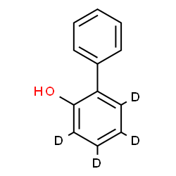 ChemSpider 2D Image | 2-(3,4,5,6-~2~H_4_)Biphenylol | C12H6D4O