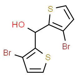 ChemSpider 2D Image | Bis(3-bromo-2-thienyl)methanol | C9H6Br2OS2