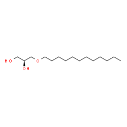 ChemSpider 2D Image | (2S)-3-(Dodecyloxy)-1,2-propanediol | C15H32O3