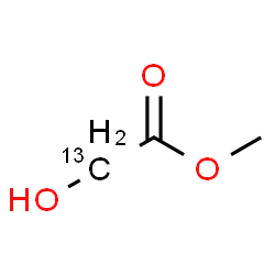 ChemSpider 2D Image | Methyl hydroxy(2-~13~C)acetate | C213CH6O3
