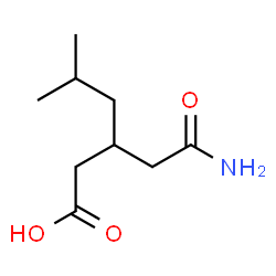ChemSpider 2D Image | 3-(carbamoylmethyl)-5-methylhexanoic acid | C9H17NO3