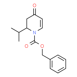 ChemSpider 2D Image | Benzyl 2-isopropyl-4-oxo-3,4-dihydro-1(2H)-pyridinecarboxylate | C16H19NO3