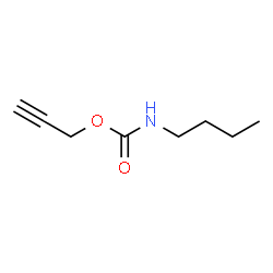 ChemSpider 2D Image | 2-Propyn-1-yl butylcarbamate | C8H13NO2