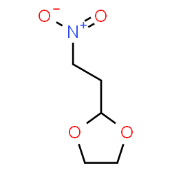 ChemSpider 2D Image | 2-(2-Nitroethyl)[1,3]dioxolane | C5H9NO4
