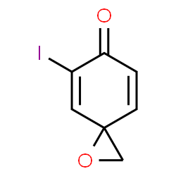 ChemSpider 2D Image | 5-Iodo-1-oxaspiro[2.5]octa-4,7-dien-6-one | C7H5IO2