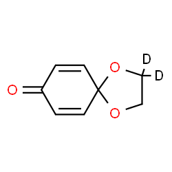 ChemSpider 2D Image | (2,2-~2~H_2_)-1,4-Dioxaspiro[4.5]deca-6,9-dien-8-one | C8H6D2O3