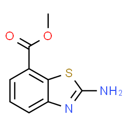 ChemSpider 2D Image | Methyl 2-amino-7-benzothiazolecarboxylate | C9H8N2O2S