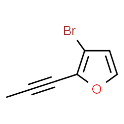 ChemSpider 2D Image | 3-Bromo-2-(1-propyn-1-yl)furan | C7H5BrO
