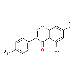 ChemSpider 2D Image | 5,7-Bis[(~2~H)hydroxy]-3-[4-(~2~H)hydroxyphenyl]-4H-chromen-4-one | C15H7D3O5