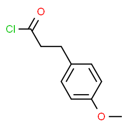 ChemSpider 2D Image | 3-(4-Methoxyphenyl)propanoyl chloride | C10H11ClO2
