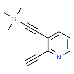 ChemSpider 2D Image | 2-Ethynyl-3-[(trimethylsilyl)ethynyl]pyridine | C12H13NSi