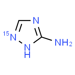 ChemSpider 2D Image | (2-~15~N)-1H-1,2,4-Triazol-5-amine | C2H4N315N