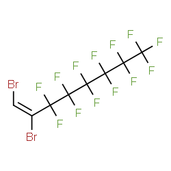ChemSpider 2D Image | (1E)-1,2-Dibromo-3,3,4,4,5,5,6,6,7,7,8,8,8-tridecafluoro-1-octene | C8HBr2F13