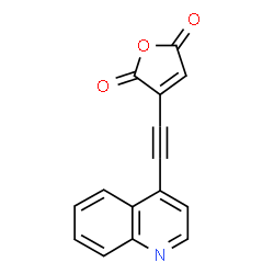 ChemSpider 2D Image | 3-(4-Quinolinylethynyl)-2,5-furandione | C15H7NO3