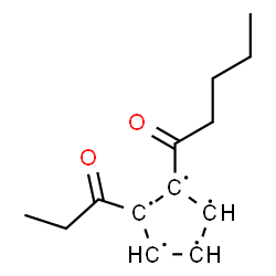 ChemSpider 2D Image | 1-Pentanoyl-2-propionyl-1,2,3,4,5-cyclopentanepentayl | C13H17O2