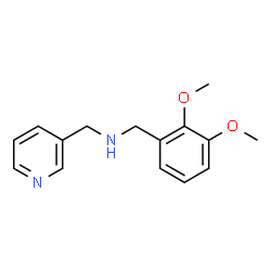 ChemSpider 2D Image | (2,3-Dimethoxy-benzyl)-pyridin-3-ylmethyl-amine | C15H18N2O2