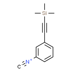 ChemSpider 2D Image | [(3-Isocyanophenyl)ethynyl](trimethyl)silane | C12H13NSi